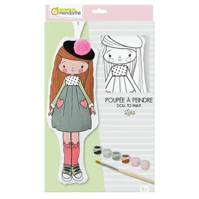 Kreatívna sada Avenue Mandarine Doll to Paint Lisa